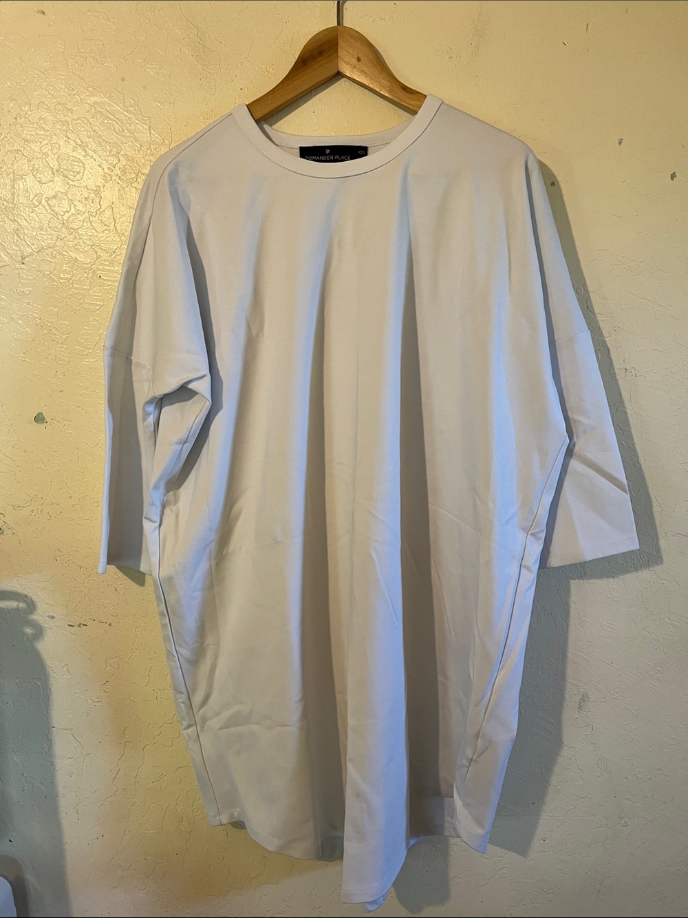 Pomander Place White Sue Mid Sleeve Tee Dress